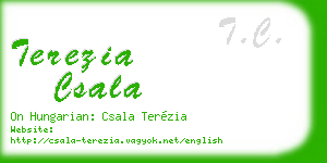 terezia csala business card